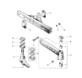HBN1232 - Nuffield Extending axle bolt (4inch long) and nut